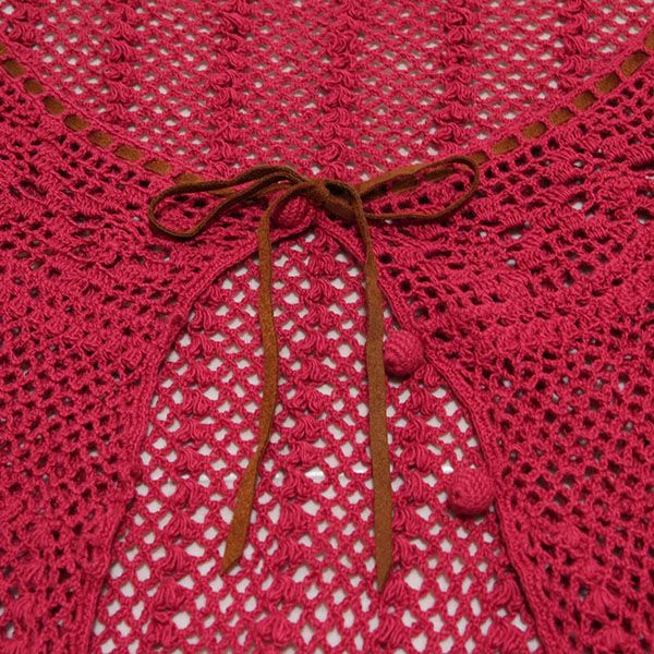 赤レース編みカーディガン - ピンクハウス通販｜リサイクルブティック