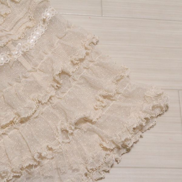 生成ドットチュールエプロンドレス - ピンクハウス通販｜リサイクル