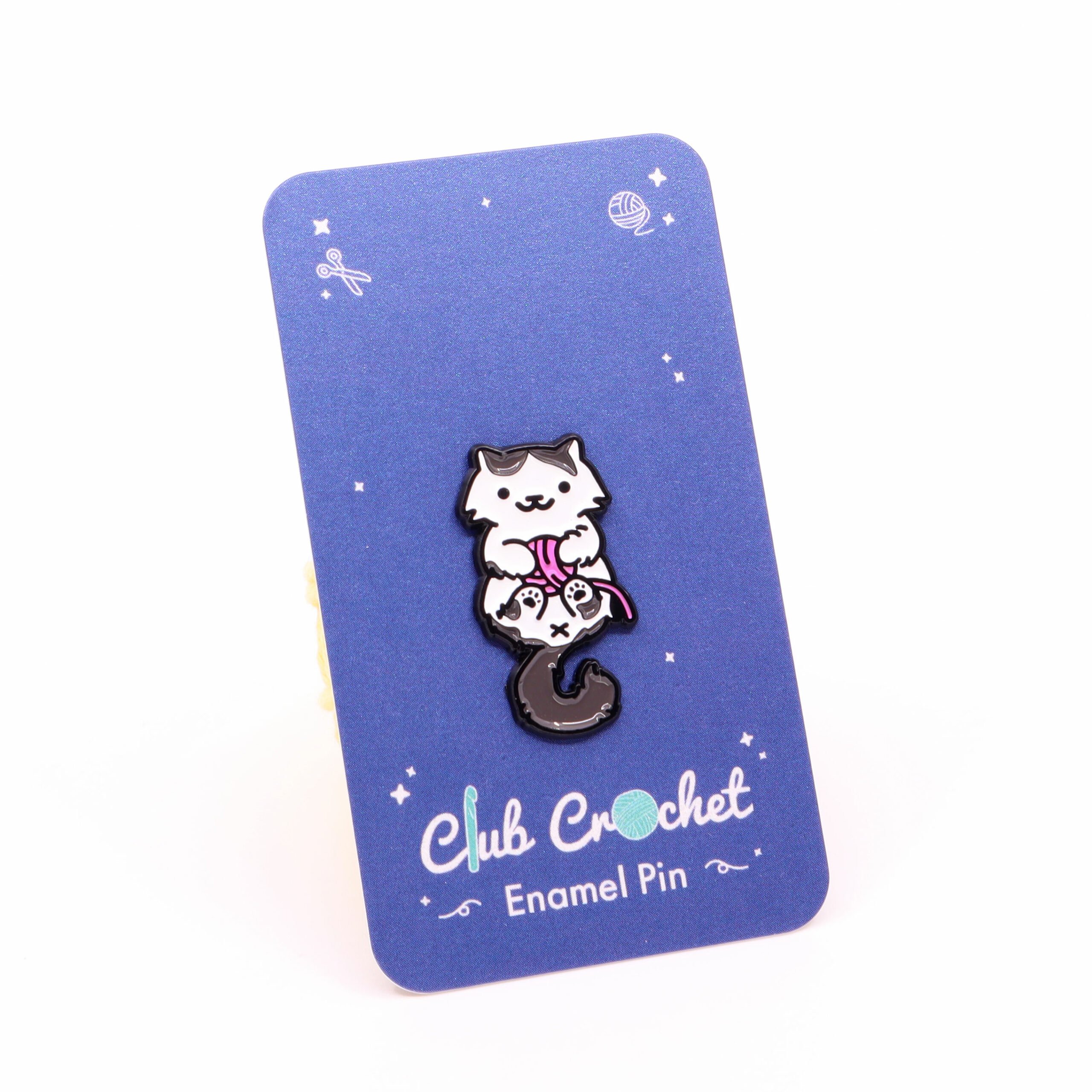 Jimbo the Cat Enamel Pin – Club Crochet