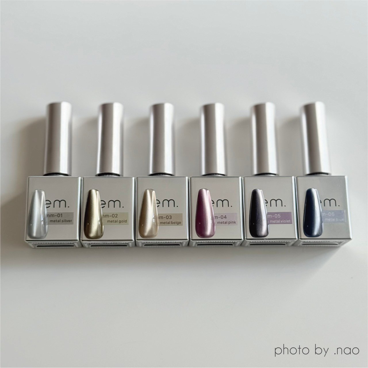 lem. メタリックカラー ジェルネイル 6本セット lem. メタリックカラー