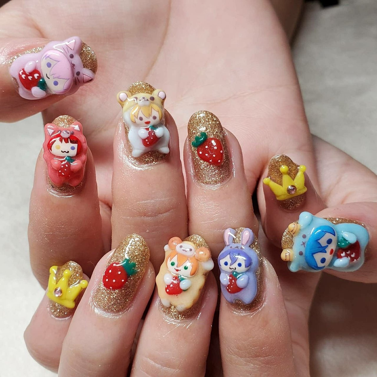 3dネイルパーツ ネイル パーツ ネイルパーツ 犬 いぬ 選べる犬種/わん