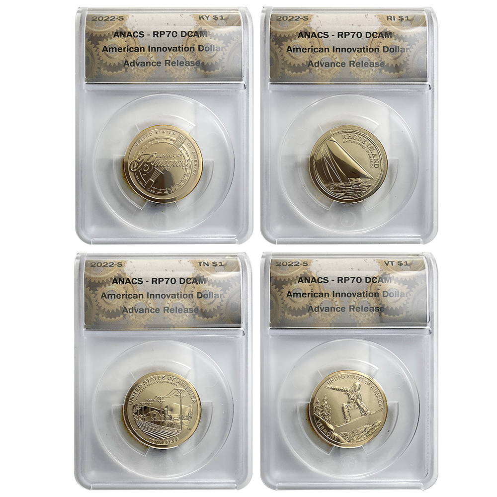 2022 American Innovation $1 ANACS RP70 Advance Release Set | US