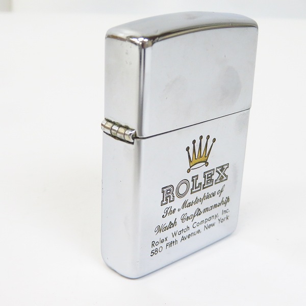 アンティークZIPO未使用】92年製 ヴィンテージ ROLEX シルバー Zippo
