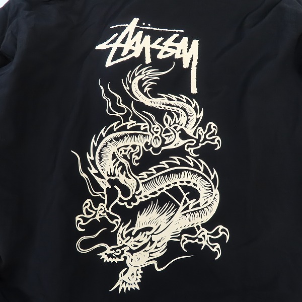 STUSSY/ステューシー ドラゴンプリント ナイロン コーチジャケット