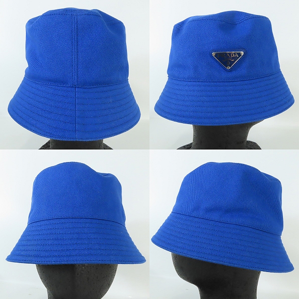 JPタグ】PRADA/プラダ トライアングル ロゴプレート ドリル コットン