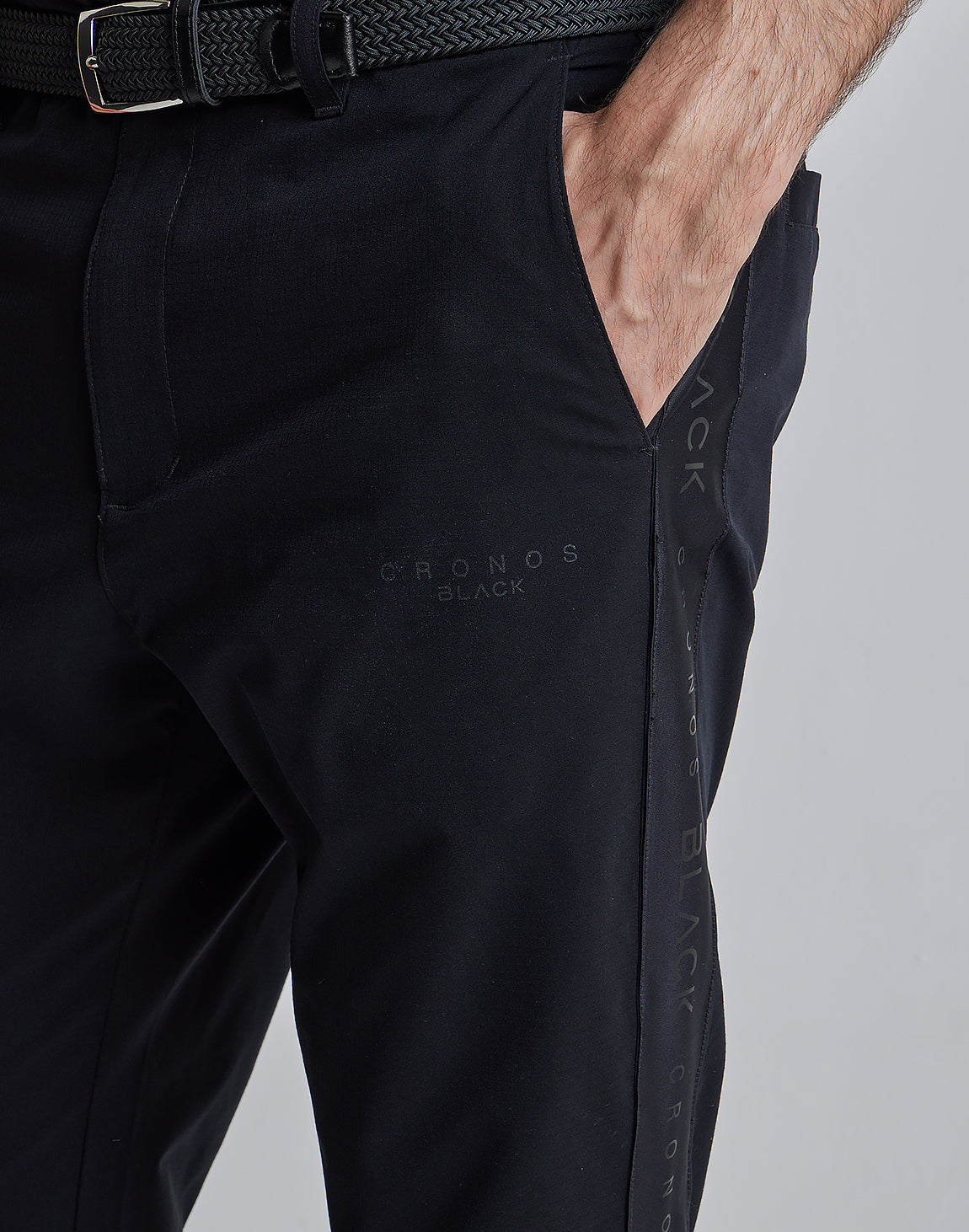 CRONOS BLACK SIDE LINE PANTS【OLIVE】