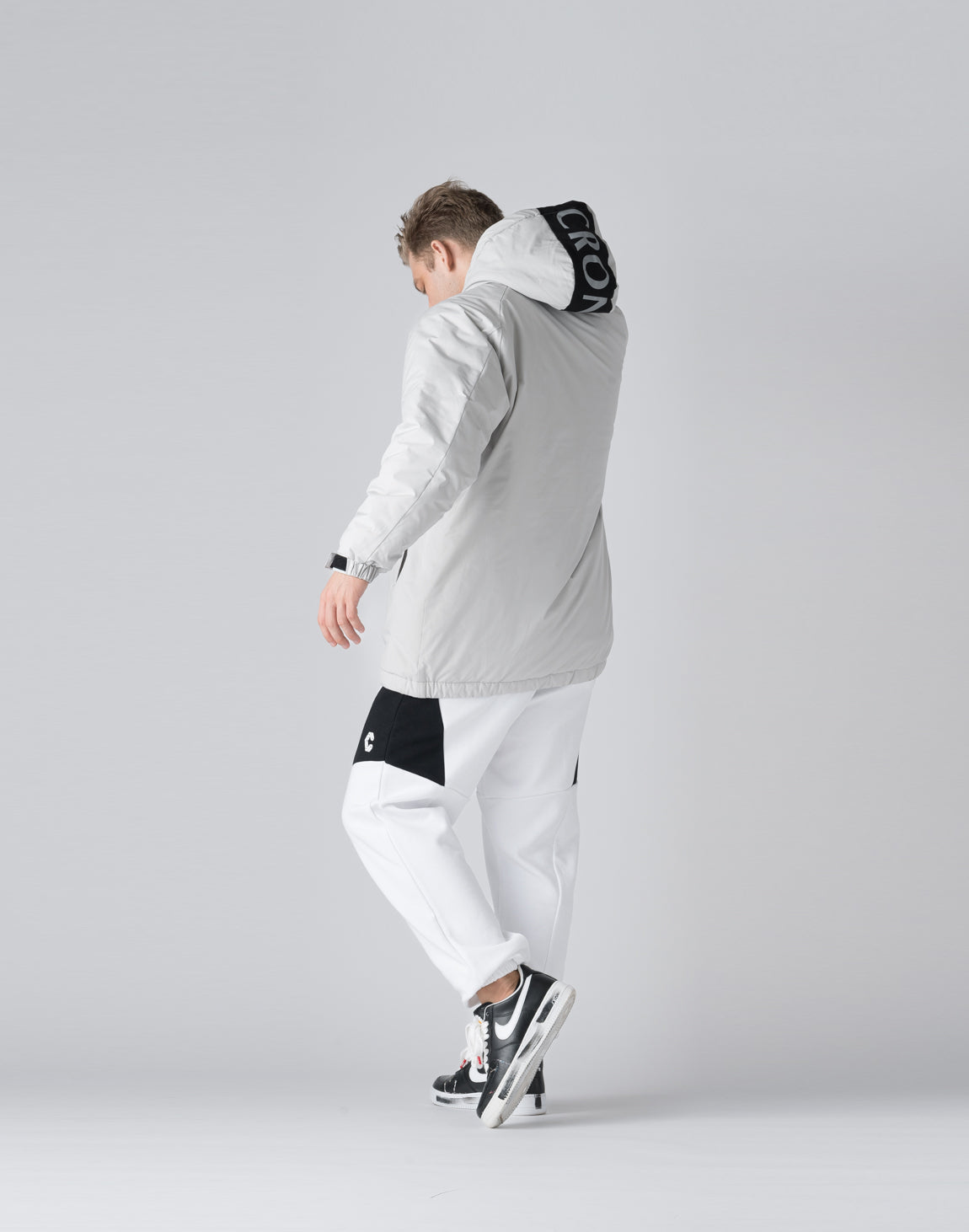 CRONOS Padded hooded jacket【ICE GRAY】