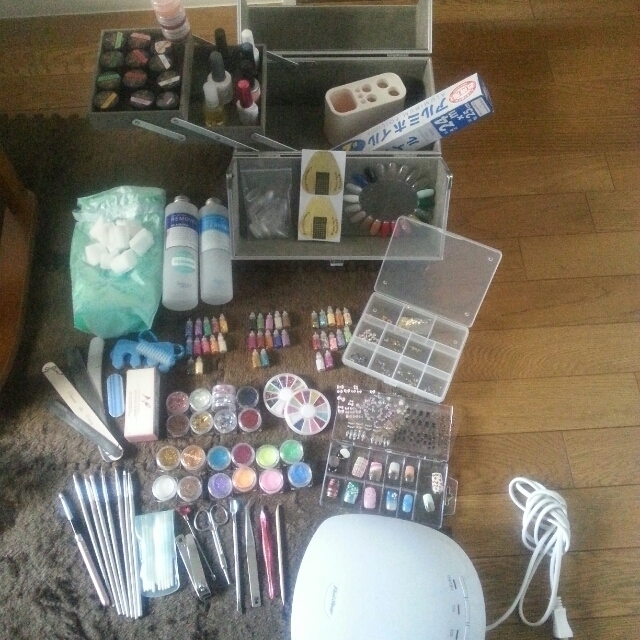 新品ネイルセット ＋ テキスト2冊 合計37点セット 新品ネイルセット ＋