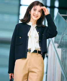 洗える】ミニブークレニット カーディガン / 23区 | ファッション通販