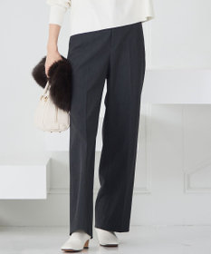 滝沢眞規子さん着用/洗える】ウォームストレッチ ワイド パンツ / 23区