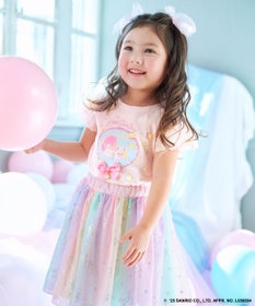 any FAM× リトルツインスターズ 】キキ＆ララ 袖レースTシャツ / ANY