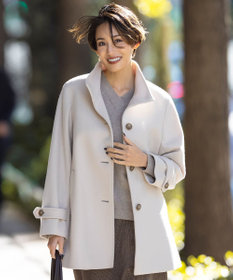 ショートビーバー スタンドカラー コート / J.PRESS LADIES L