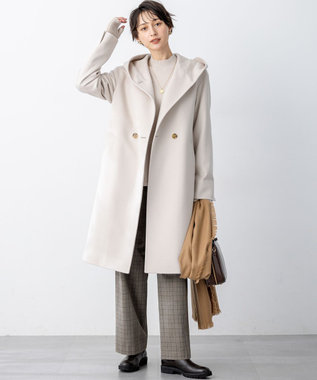 ウールカシミヤビーバー フーデット コート / 23区 | ファッション通販