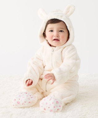 ミキハウス】【60-80cm】 マイクロファー カバーオール / MIKI HOUSE