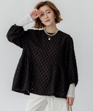 洗える】シャドーリーフ プリント ブラウス / 23区 | ファッション通販