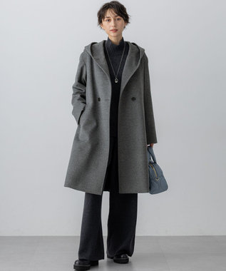 ウールカシミヤビーバー フーデット コート / 23区 | ファッション通販