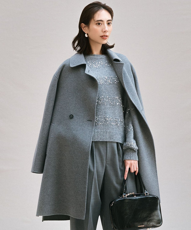 滝沢眞規子さん着用/Oggi掲載】MANTECOPure リバーコート / 23区