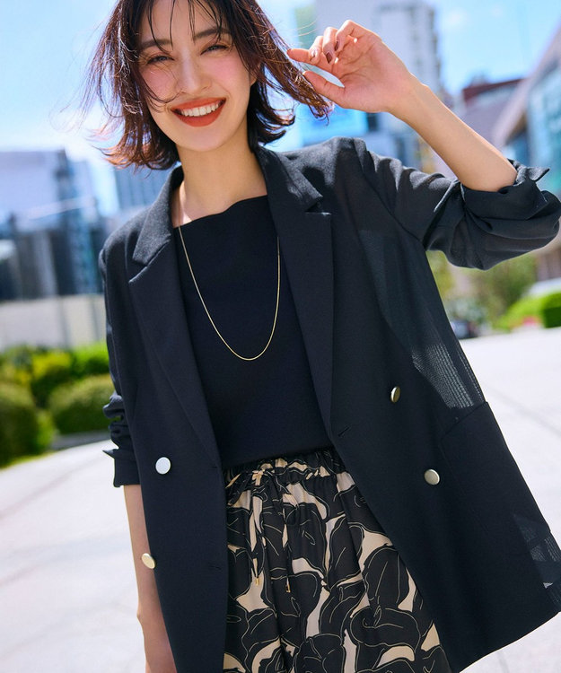 吸水速乾・洗える】シアーメッシュ ジャケット / ANY SIS