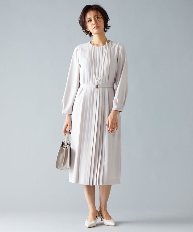 洗える】ライトサテン ワンピース / 自由区 | ファッション通販 【公式