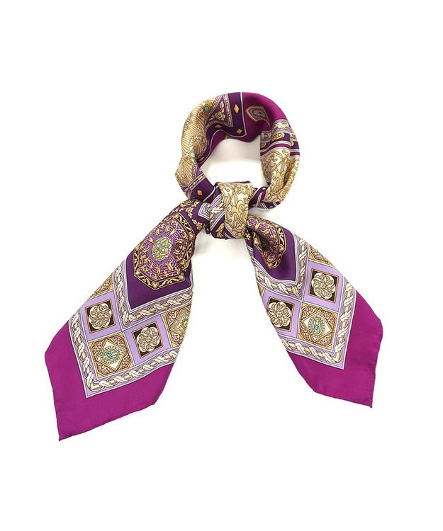 伝統横濱スカーフ】宝石箱 大判 シルクツイル スカーフ / Marca