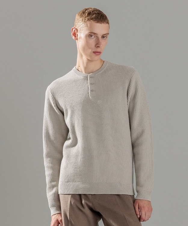 エアリーシープコットン / ヘンリーネックニット / JOSEPH HOMME