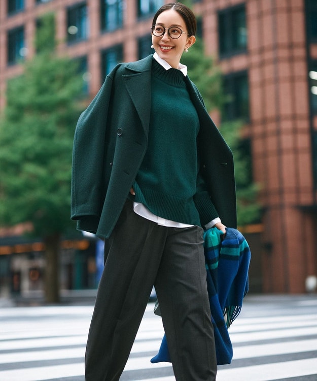 滝沢眞規子さん着用】MANTECOPureリバー Pコート / 23区 L