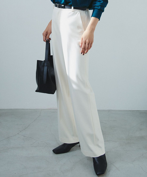 洗える】ウォームストレッチ ワイドパンツ / 23区 S | ファッション