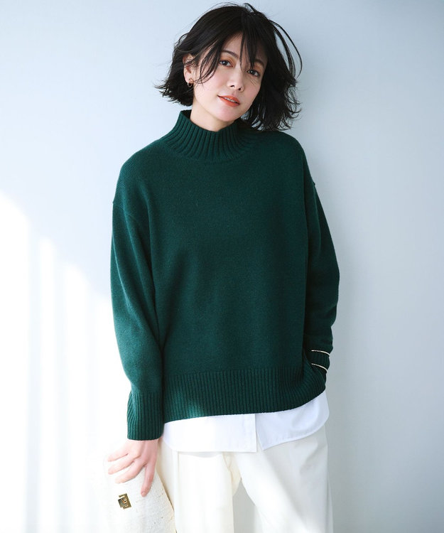 洗える】カシミヤブレンド ハイネック ニット / 23区 | ファッション