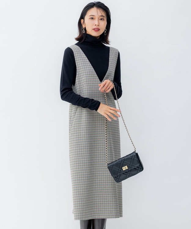 ガンクラブチェックストレッチ ワンピース / 23区 | ファッション通販
