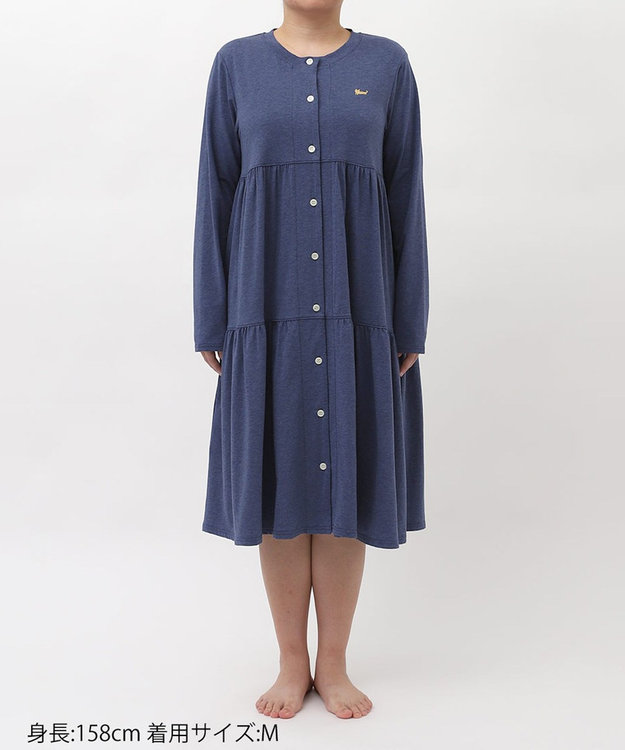 ツモリチサト ワンピース 長袖 ルームウェア 綿混(本体) レディース