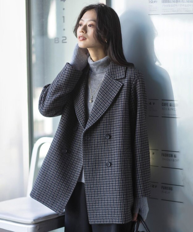ツイード チェック Pコート / J.PRESS LADIES | ファッション通販