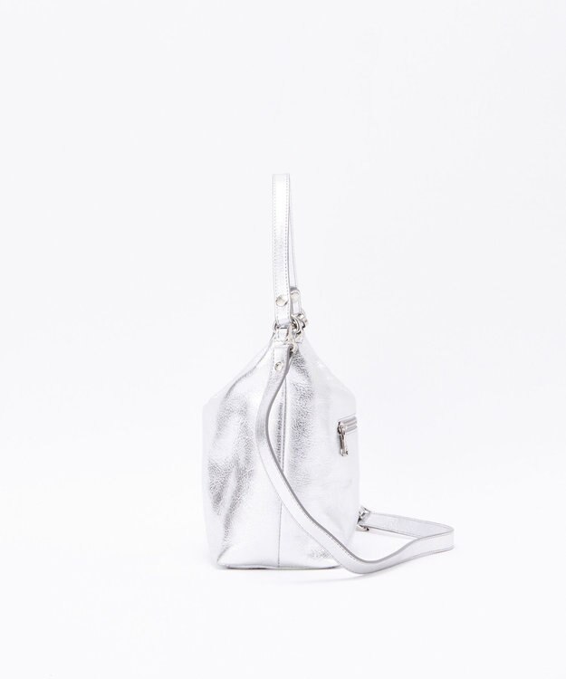 ソフトレザーシンプルショルダーバッグ【silver】(CE-1462) / russet