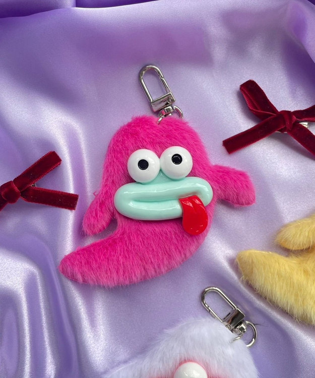 ミニぺろりんモンスターぬいぐるみキーホルダー / WEGO | ファッション