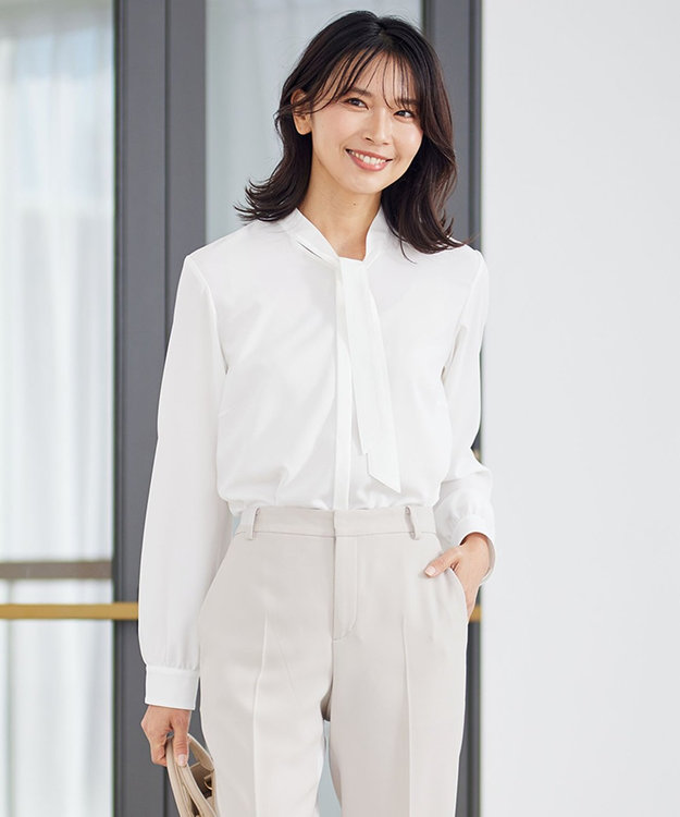 洗える】ジョーゼット ボウタイ ブラウス / 23区 | ファッション通販