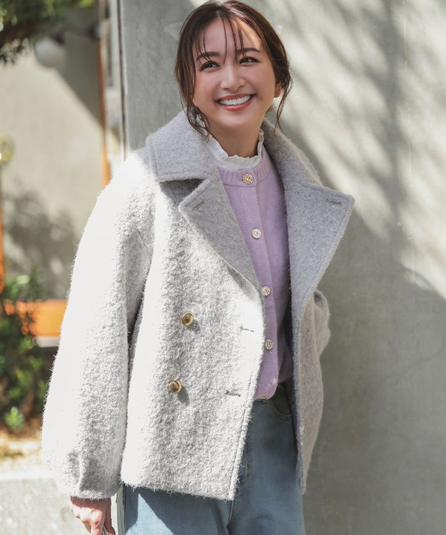 2WAY】ブークレーシャギーラメ アウター / ANY SIS | ファッション通販