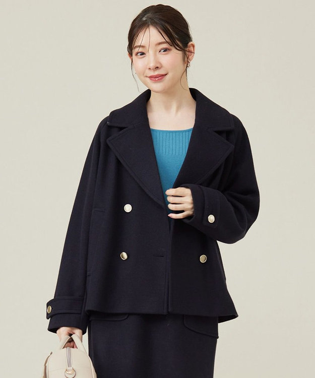 セットアップ可】メルトンライク ピーコート / ANY SIS | ファッション