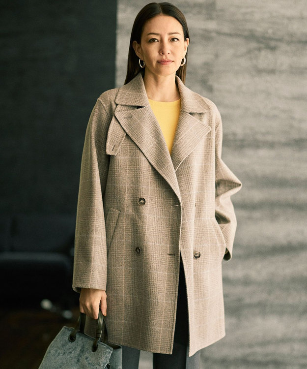 17号サイズまで展開・カタログ掲載】ウールリバーチェック柄ダブル