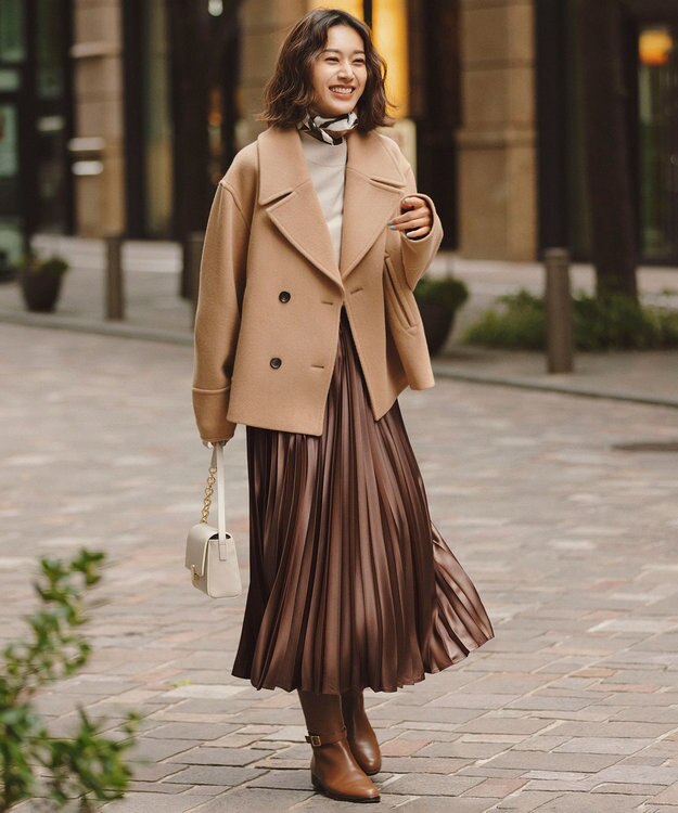 ヘリンボーン ショート ピーコート / 23区 | ファッション通販 【公式