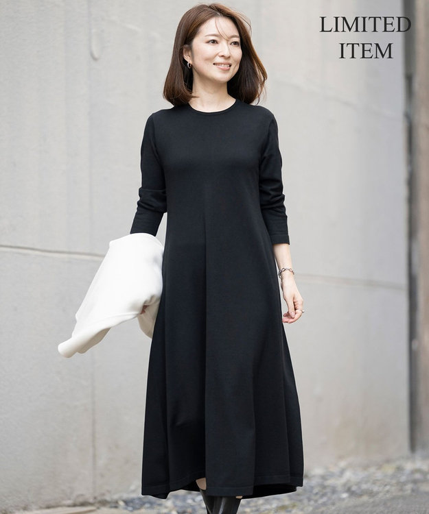 Sサイズ限定】ヴィスコースストレッチ フレアワンピース / 23区 S