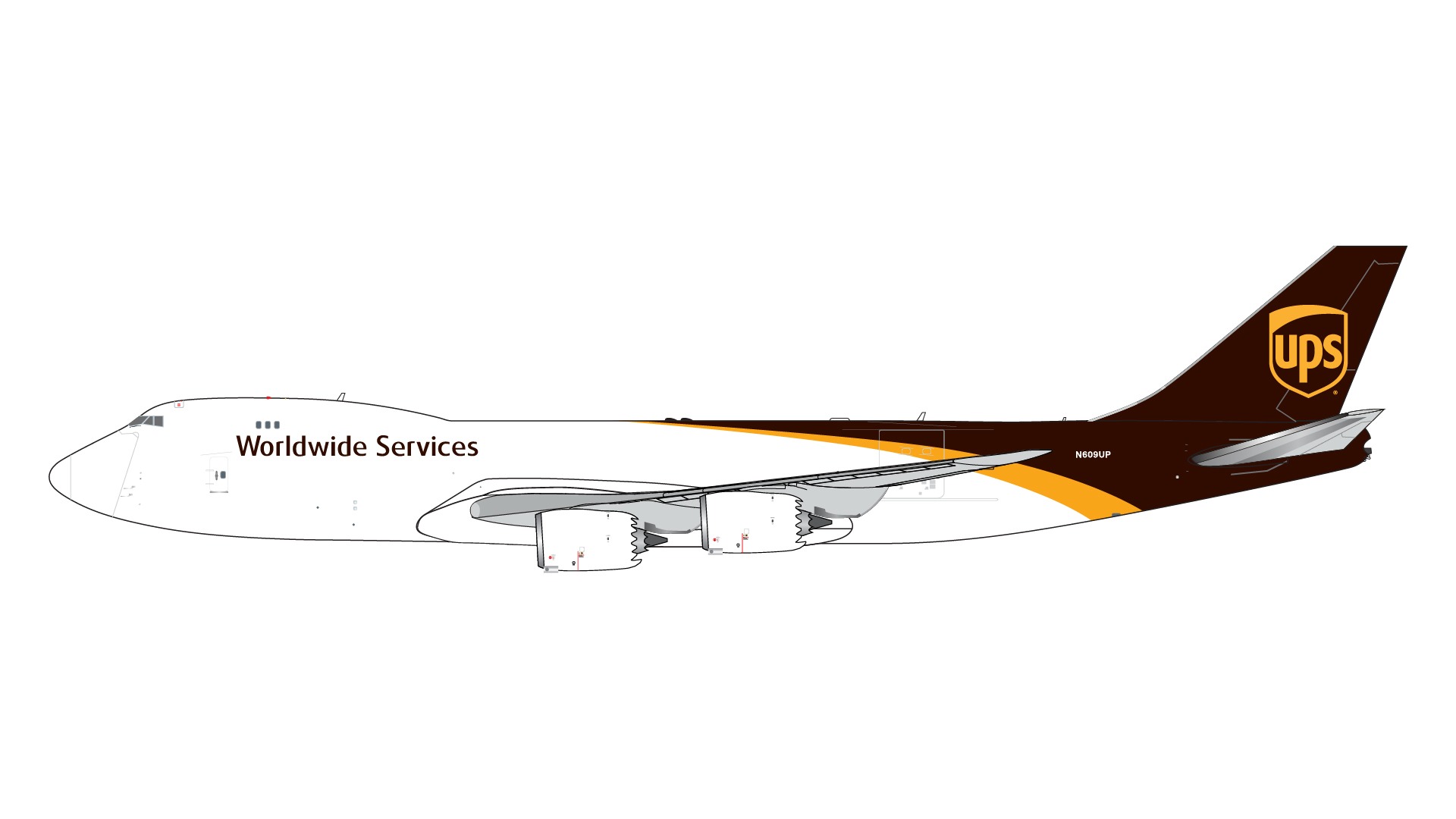 GJUPS2192 GEMINI JETS UPS / ユーピーエス B747-8F N609UP 1:400 完売