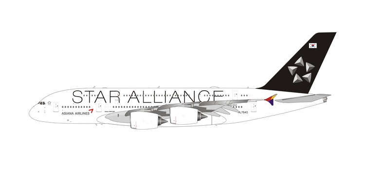 11795 Phoenix Asiana Airlines / アシアナ航空 Star Alliance A380