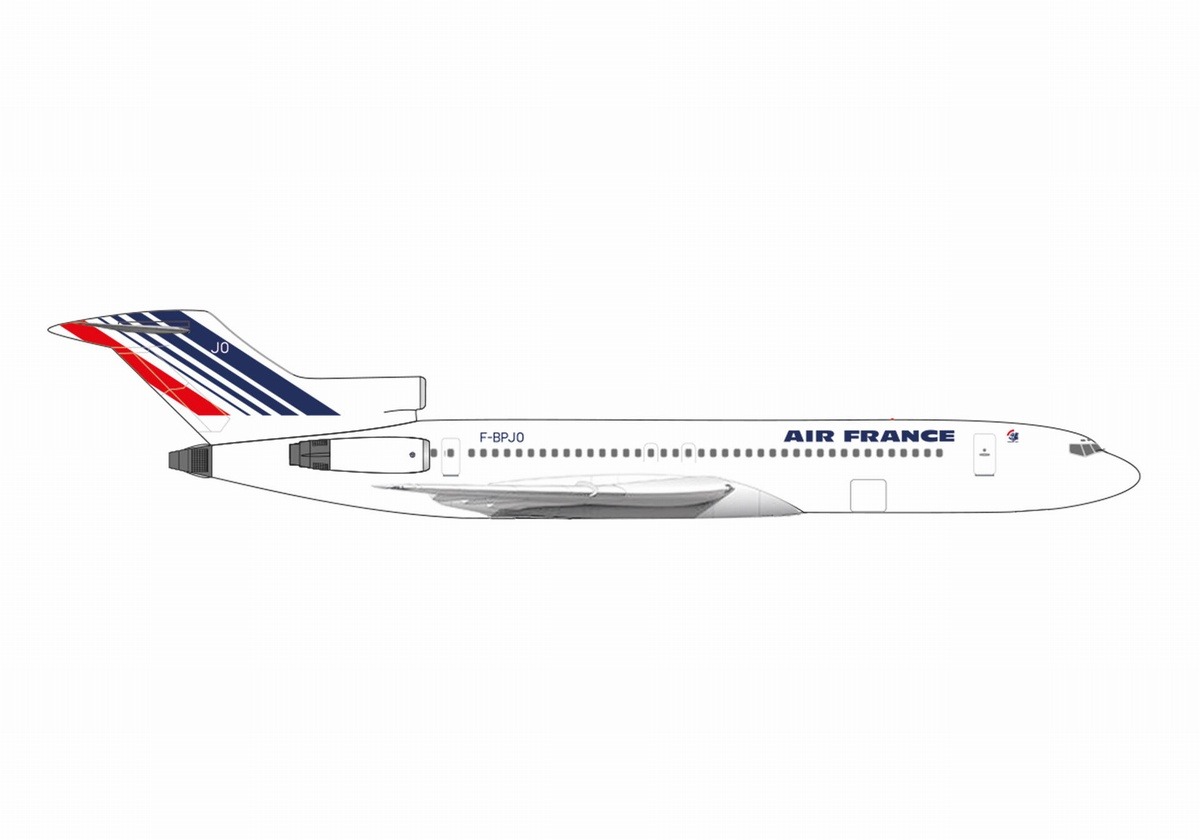 537605 Herpa Air France / エールフランス B727-200 F-BPJO 1:500 お