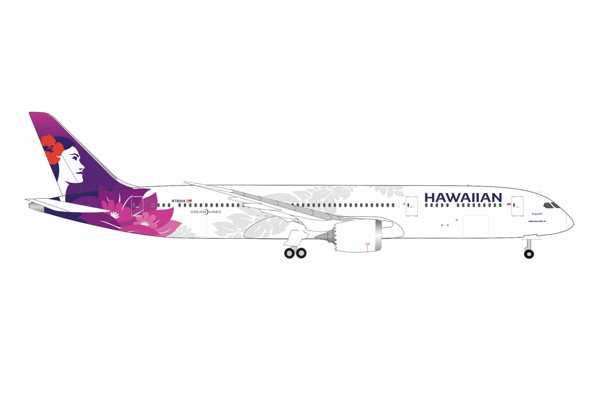 537612 Herpa Hawaiian Airlines / ハワイアン航空 B787-9 N780HA