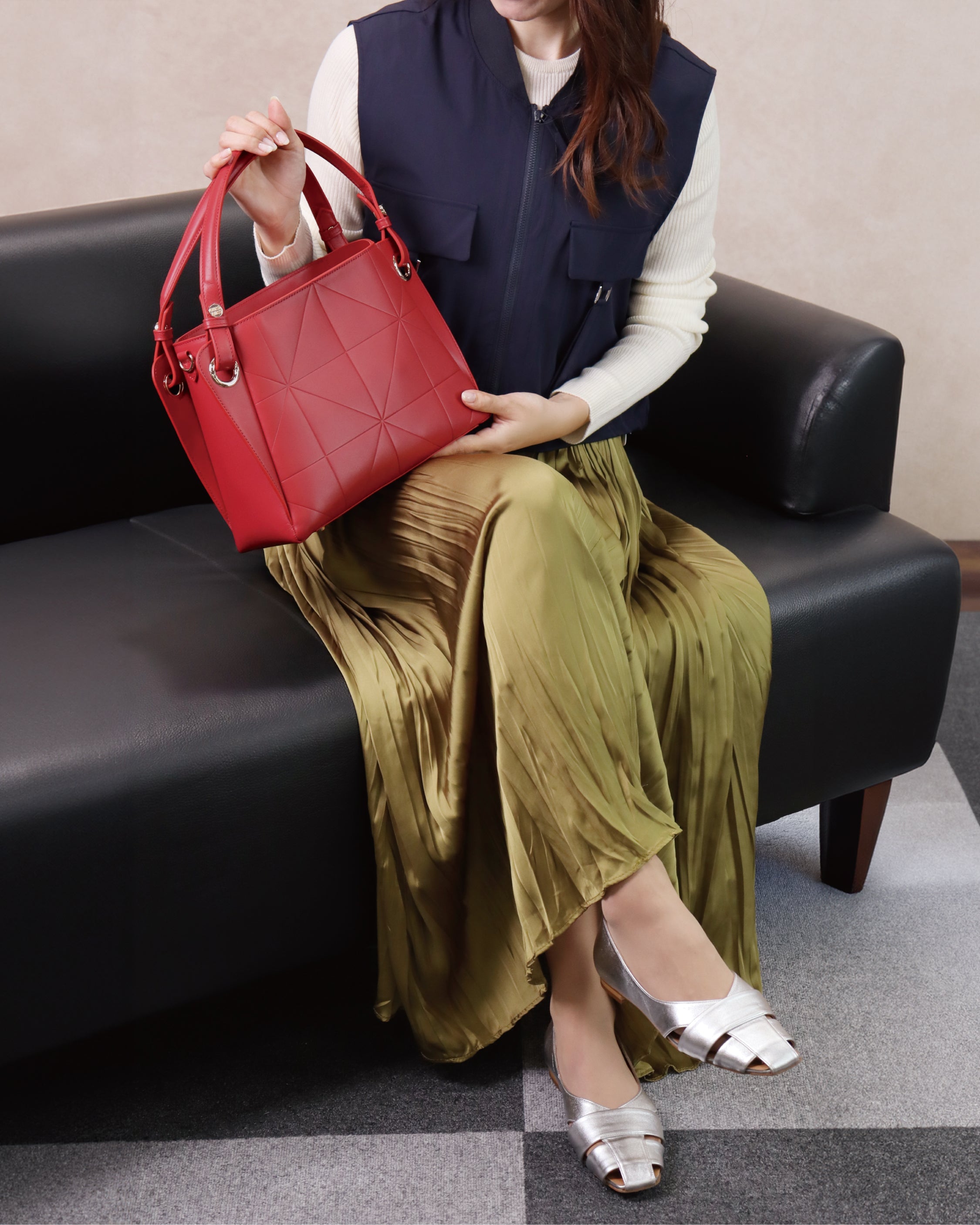 NEOハンドバッグ 2Way イタリアンレザー ネオエンボス加工 – CROSS CLASS