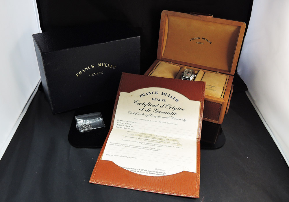 FRANCK MULLER コンキスタドール 8005L シルバー文字盤 SS レディース