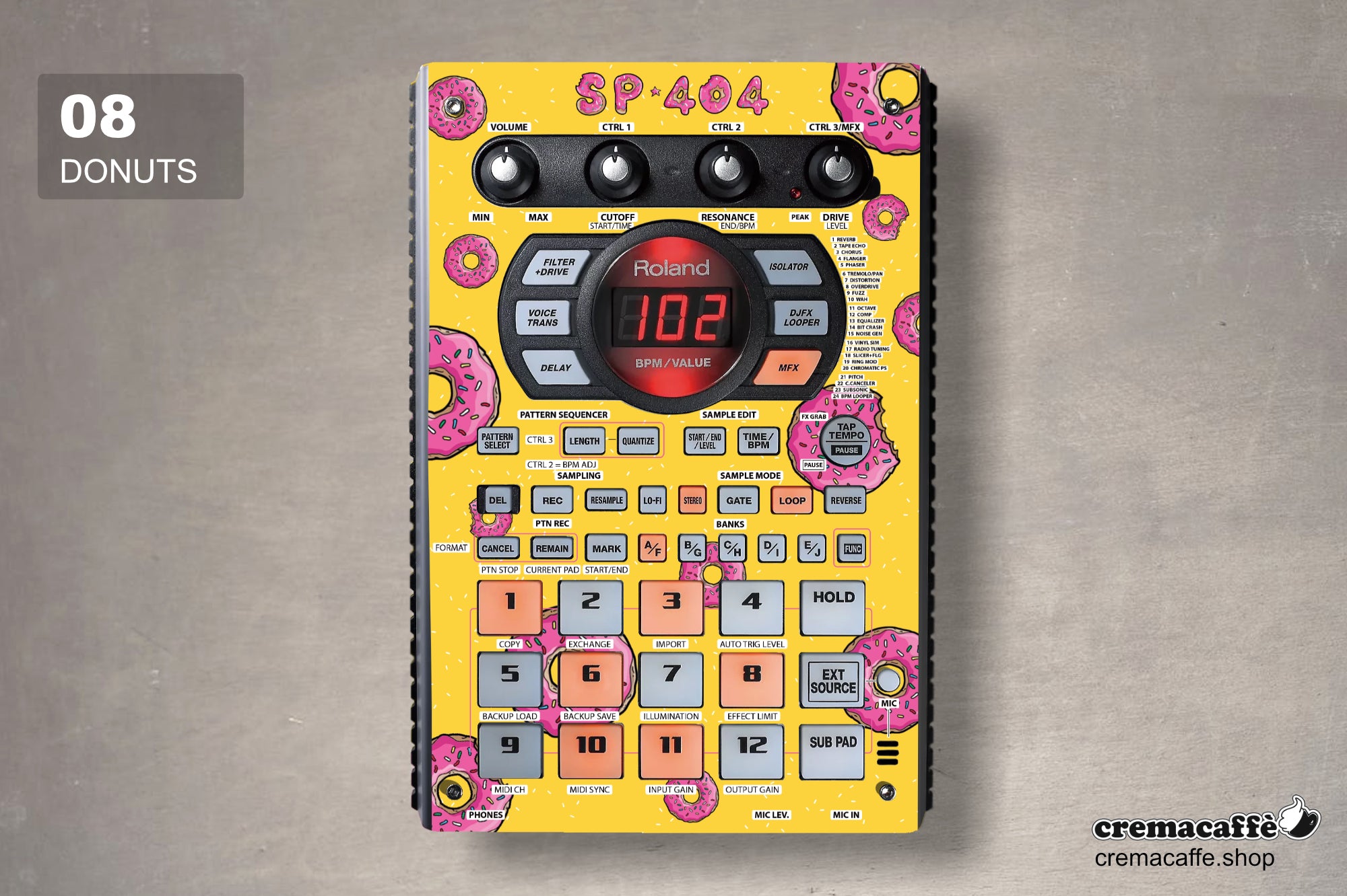 SP-404 SX/A Non-Adhesive Skins – Cremacaffè Design