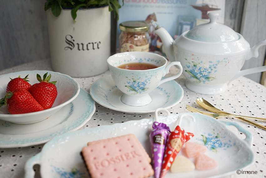 イマン ダイアナローズ 陶器 ボール － フレンチカントリーのバラ柄