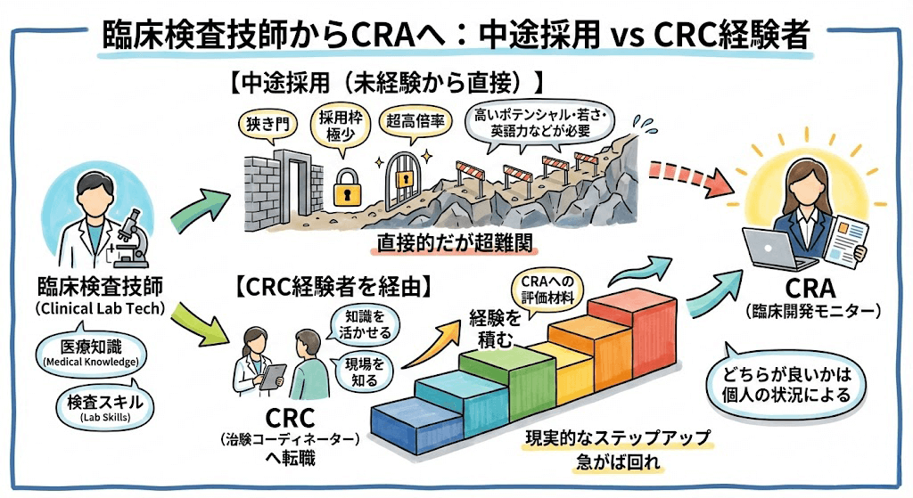 臨床検査技師がCRA（臨床開発モニター）へ転職する際の注意点とは