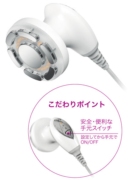 キャビテーション・ラジオ波・吸引の同時施術により結果も効率もアップ