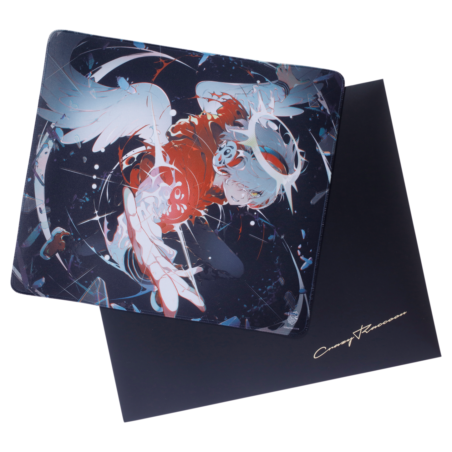 CrazyRaccoon マウスパッド だるまいずごっど ありさか crazyraccoon